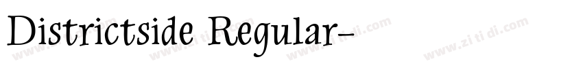 Districtside Regular字体转换